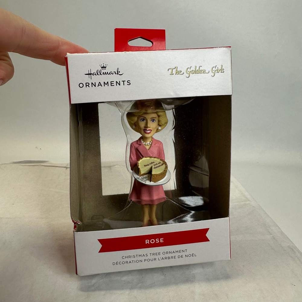 Hallmark Golden Girls Rose Nylund Christmas Ornament‎ Keep Calm Eat Cheesecake